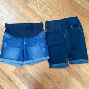 Lot of 2 Maternity Shorts Size L